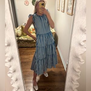 J.Crew Striped Midi Maxi Dress - Worn twice